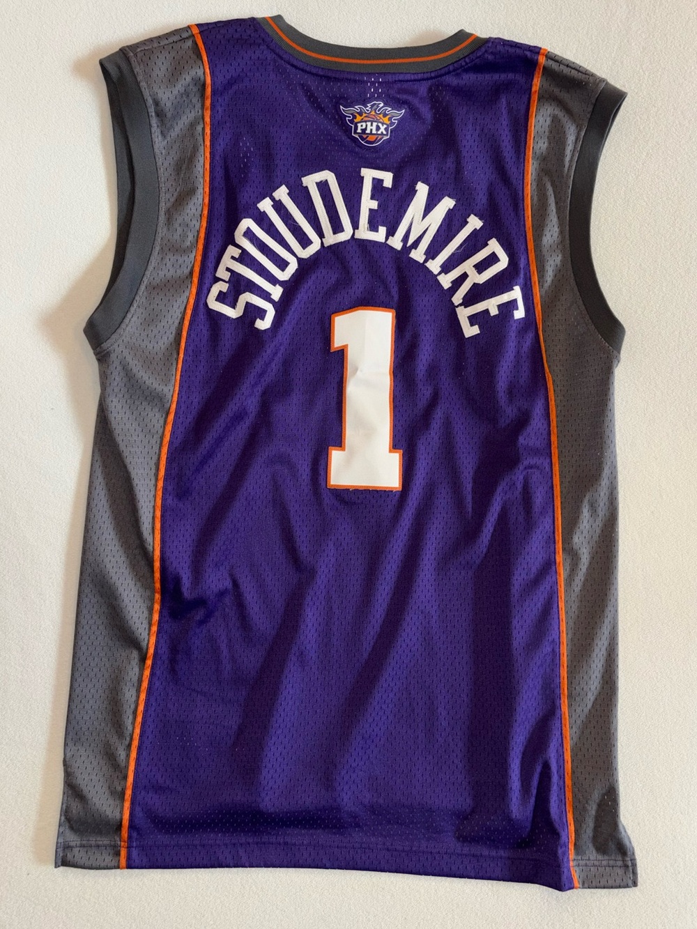 Adidas Phoenix Suns Amar’e Stoudemire #1 Swingman Vintage Jersey L +2 Stitched